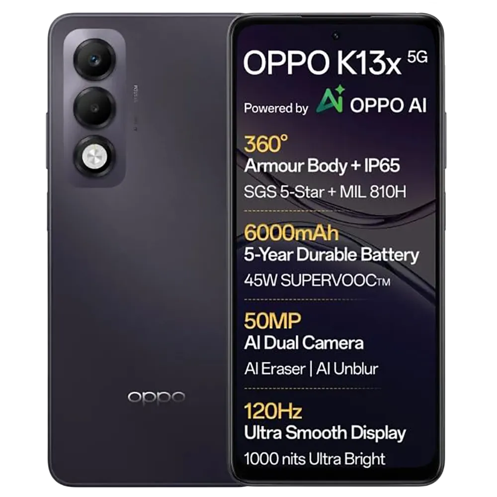Oppo K13x 5g midnight Violet, 128 Gb, 6000 Mah